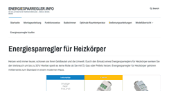 Desktop Screenshot of energiesparregler.info
